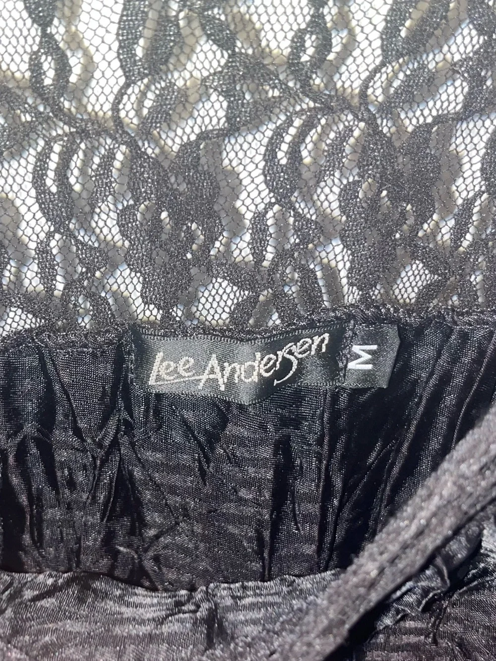 Lee Andersen Black Lace Chemise — Elegantly Feminine Slip